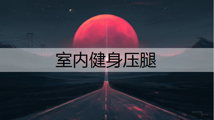室内健身压腿